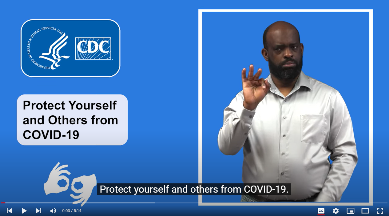 Video Protect Yourself And Others From Covid 19 American Sign